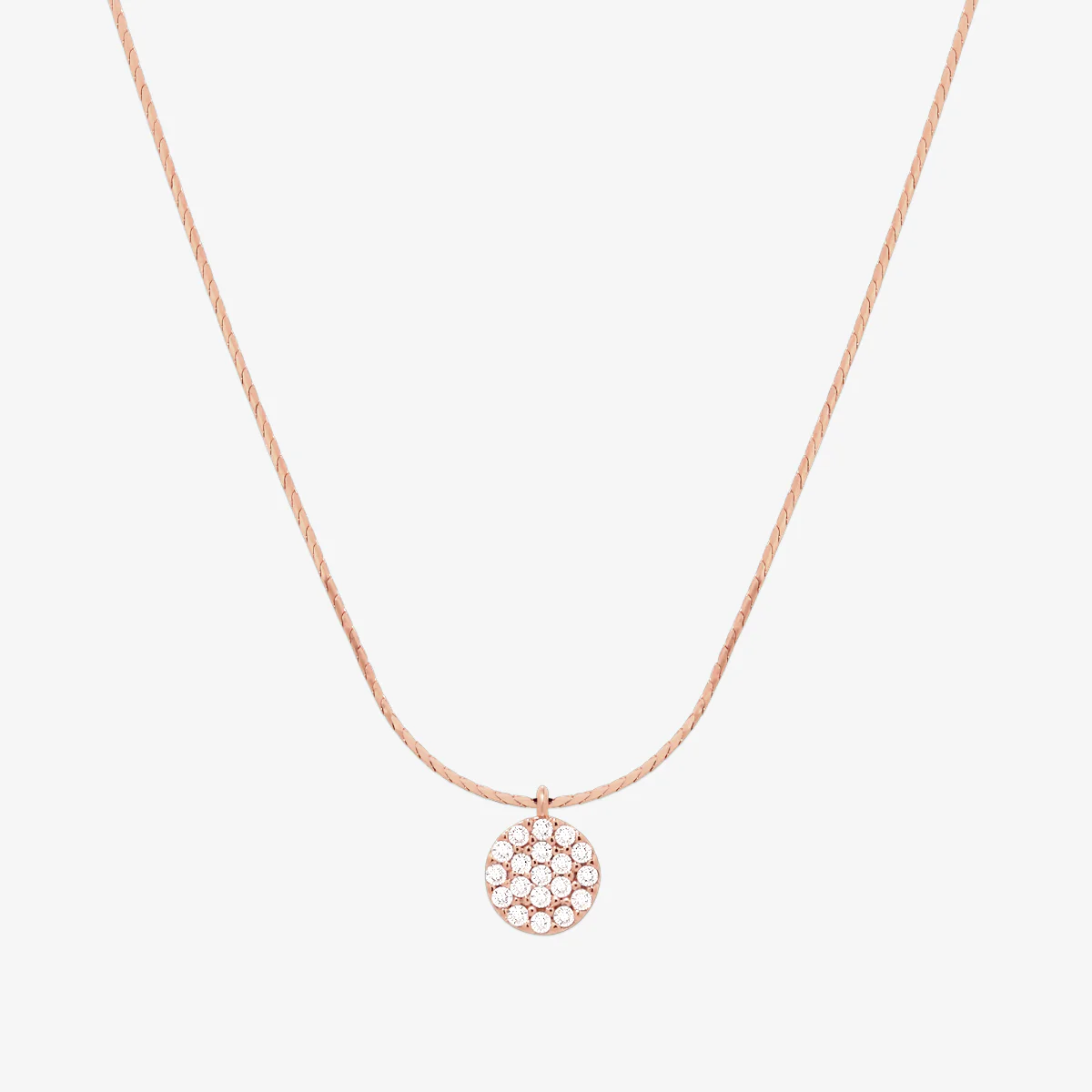 Circle pendant silk necklace - Image 3